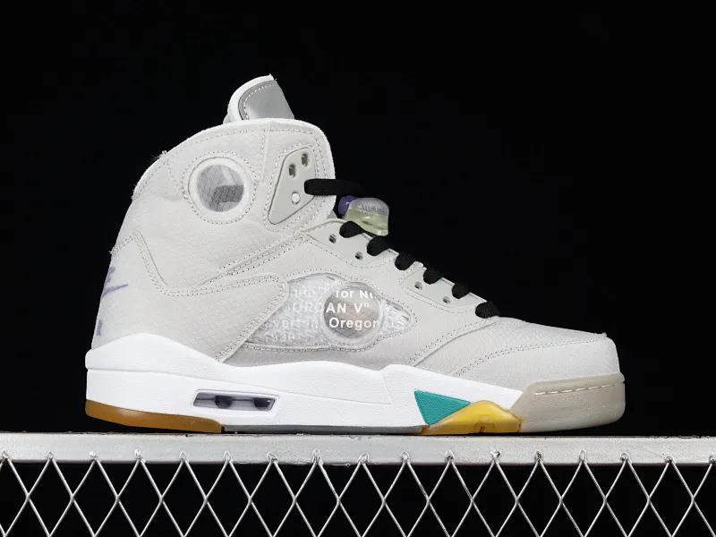 All categories Air Jordan Jordan series basketball shoes Air Jordan 5 OF x Air Jordan 5 Retro SP AJ5 Joe 5 joint model Grape Gray CT8480-105